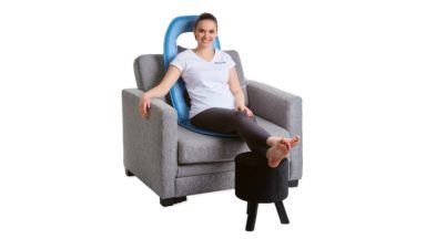 Utilisation de l'applicateur A11P pour une thérapie confortable en position assise. Réponse idéale à vos problèmes à domicile.